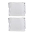 2x Jason Commercial Satin Stripe Euro Easy Care Pillow Case Tailored 65x65cm WHT
