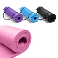Thick Yoga Mat Pad NBR Nonslip Exercise Fitness Pilate Gym Sports Dance Pad - 15MM