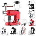6-Speed Electric Stand Mixer w/ Accessories Kitchen Machine with Dough Hook, Whisk & Beater