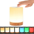 Night Light UNIFUN Touch Lamp for Bedrooms Living Room Portable Table Bedside Lamps with Rechargeable Internal Battery Dimmable 2800K-3100K Warm White Light & Color Changing RGB