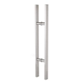 HANSDORF Entrance Door Handle Pull Set - Square - Stainless Steel - 600mm
