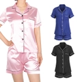 Women Sleepwear Set Comfortable Pajamas Set Soft Short Sleeve Top and Shorts Set Women Summer Sleepwear