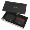 Jeff Banks Men's Wallet & Card Case w/RFID Protection Giftbox Black Set