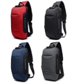 Men Anti-theft Lock Shoulder Chest Bag Oxford Travel Backpack With USB Charging Interface