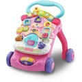 VTech First Steps Baby Walker with Detachable Learning Centre - Pink