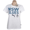 PUMA Women's NSW Blues Graphic T-Shirt - White