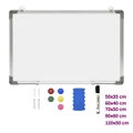 Magnetic Dry-erase Whiteboard Bulletin Chalkboard Notice Board Steel vidaXL