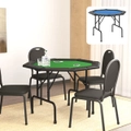 8-Player Folding Poker Tabletop Card Poker Game Mat with Cup Holders vidaXL
