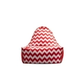 Patterned Sukee Fabric Bean Bag Chair Red or Black