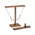 Throwing Hook and Ring Interactive Wooden Toss Game