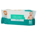Livingstone 100% Organic Biodegradable Baby Wipes 19x21cm 80 Pack