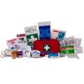 Livingstone Small Red Work Vehicle First Aid Kit Complete Set In Nylon Pouch 18 x 11 x 7cm