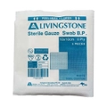 Livingstone Sterile Gauze Swabs 10 x 10 cm x 8 ply White 5 Pack x100