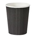 Livingstone Corrugated Paper Cup Biodegradabl Double Wall 355ml or 12oz Black