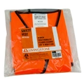 Livingstone High Visibility Safety Vest M H Back Reflective Pattern Orange, Day/Night Use