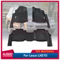 5D TPE Door Sill Covered Car Floor Mats for Lexus LX570 LX Series 2008-2012