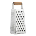 Ecology 4 Sided 24cm Acacia/Stainless Steel Cheese/Vegetables Grater Utensil