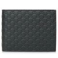 GUCCI - Leather Micro GG Guccissima Trifold Wallet 217044
