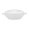 Ecology Signature 2L Round 34cm Porcelain Shallow Casserole Dish Bakeware White