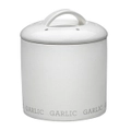 Ecology 492ml Abode Garlic Canister Container Porcelain Kitchen Storage White