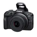 Canon EOS R100 Mirrorless Camera with RF-S 18-45mm Lens - Black