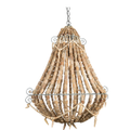 Casa Byron Large Beaded Chandelier in Natural