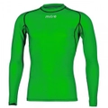 Mitre Neutron Base Layer Emerald Compression LS Top Size LG Mens Gym/Sportswear