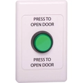 Dynalink Push To Open Wallplate With Green LED Pushbutton Switch