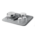 Guzzini Eco-Kitchen 55cm Dry & Fold Universal Dish Cutlery Drying Mat/Pad Grey