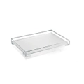 Guzzini Icons Essence 32cm Stackable Plastic Serving Tray/Plate Medium Clear