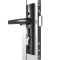 Security Screen Door Lock With Cylinders - Black
