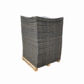 Pack of 50 - 30mm Rubber Gym Flooring Dual Density EPDM Rubber Dense Tile Mat 1m x 1m BLACK