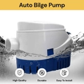 EZONEDEAL Automatic Submersible small Boat Bilge Pump 12v 750gph Auto with Float Switch