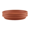 3x Artevasi Round Plastic Indoor/Outdoor Saucer For Pot 40x5.1cm Terracotta
