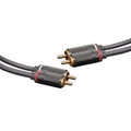 Dynalink 10m Stereo Dual RCA Male to Male Cable Gold Plated Connection Surfaces