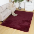 Advwin Non-Slip Shaggy Rugs Floor Rug Living Room Bedroom Mat Large Carpet Wine Red 160*230cm