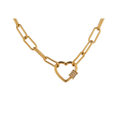 ORO BELLE Crystals from SWAROVSKI Love Me Gold Plated Vermeil Necklace