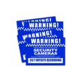 Watchguard Adhesive Small size 100 x 130mm CCTV Warning stickers 4 pack
