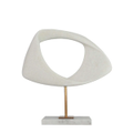 Belle Taya Sculpture on Stand in White