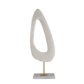 Belle Jove Sculpture on Stand in White