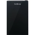 Linarie - Huez 91L Black Glass Mini Fridge with Built-in Freezer Compartment LK90TTBG