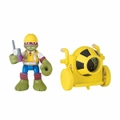Teenage Mutant Ninja Turtles-Donatello with Cement mixer-Pre Cool Half Shell Heroes Construction Leonardo 3+