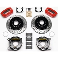 Wilwood Dynapro Dust-Boot Rear Brake Kit 4-Piston 12.19" Red for Ford Big Bearing