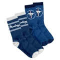 Ford Mustang Merchandise Men's Navy Socks Twin Pack