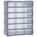 Multi-drawer Organiser with 18 Middle Drawers 38x16x47 cmvidaXL