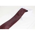 Mens Black & Red Mini Polka Dot Patterned 8cm Neck Tie