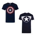 Marvel Boys Icons T-Shirt (Pack of 2)