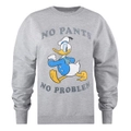 Disney Womens/Ladies No Pants No Problem Donald Duck Heather Sweatshirt