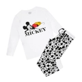 Disney Womens/Ladies Snooze Mickey Mouse Long Pyjama Set