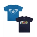 Marvel Boys Logo T-Shirt (Pack of 2)